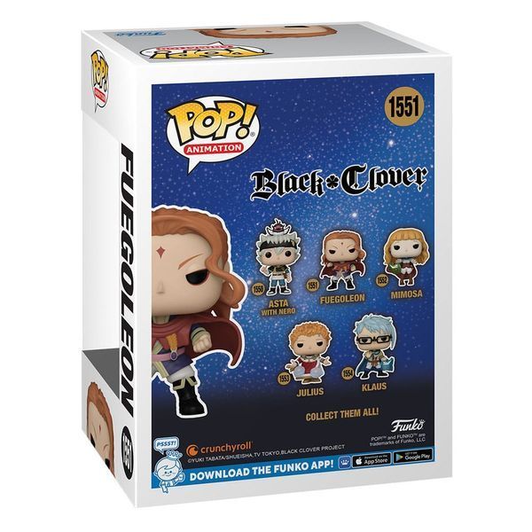 Коллекционная фигурка Funko Black Clover POP! Animation Vinyl Figure Fuegoleon 9 cm mf150 фото