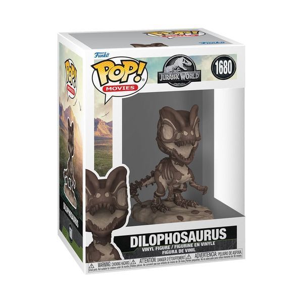 Колекційна фігурка Funko Jurassic Park Fossil POP! Movies Vinyl Figure Dilophosaurus 9 cm AF364 фото