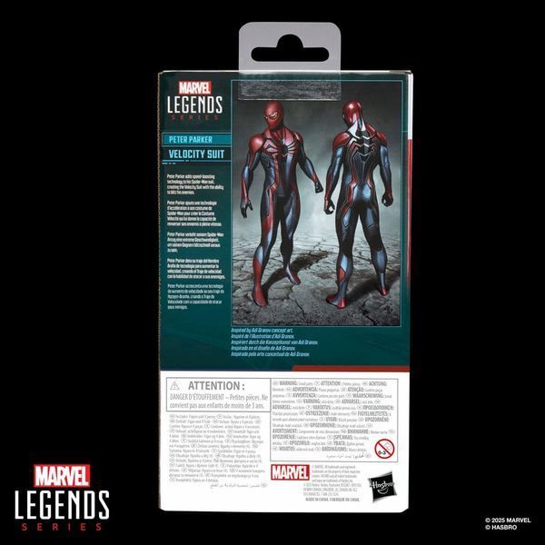 Колекційна фігурка Hasbro Spider-Man Marvel Legends Gamerverse Action Figure Peter Parker Velocity Suit 15 cm AF2852 фото