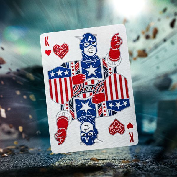 Игральные карты Theory11 Captain America Playing Cards Patriotic Design (52 шт.) T11-CAP-AMERICA-DECK фото