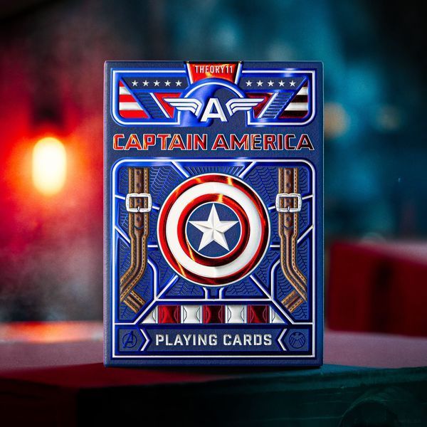 Игральные карты Theory11 Captain America Playing Cards Patriotic Design (52 шт.) T11-CAP-AMERICA-DECK фото
