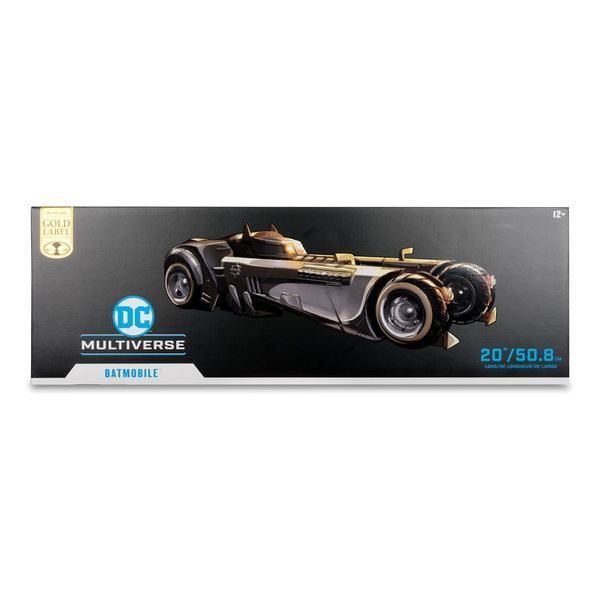 Колекційна фігурка автомобіль McFarlane Toys DC Multiverse Vehicle White Knight Batmobile (Gold Label) 18 cm AF1947 фото