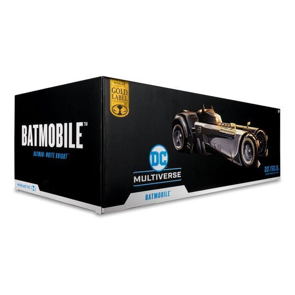 Колекційна фігурка автомобіль McFarlane Toys DC Multiverse Vehicle White Knight Batmobile (Gold Label) 18 cm AF1947 фото