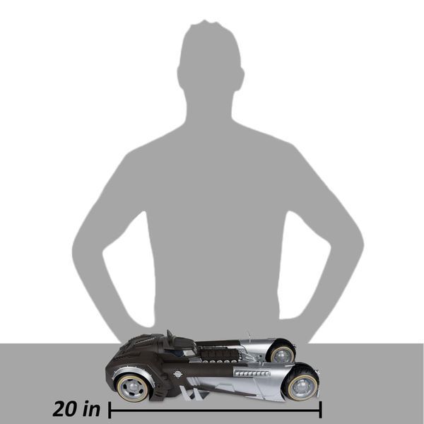 Колекційна фігурка автомобіль McFarlane Toys DC Multiverse Vehicle White Knight Batmobile (Gold Label) 18 cm AF1947 фото