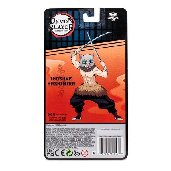 Коллекционная фигурка McFarlane Toys Demon Slayer: Kimetsu no Yaiba Action Figure Hashibira Inosuke 13 cm AF205 фото