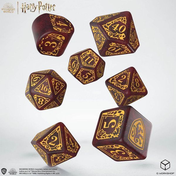 Набор кубиков Harry Potter. Gryffindor Modern Dice Set - Red (7) dice001 фото