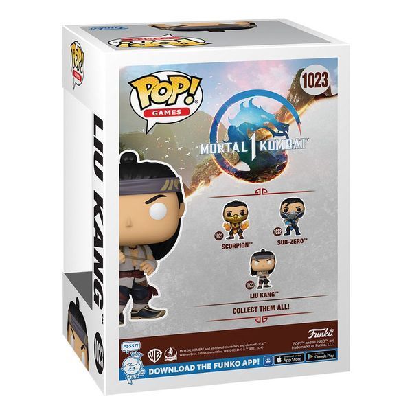 Колекційна фігурка Funko Mortal Kombat POP! Games Vinyl Figure Liu Kang (God of Fire) 9 cm AF366 фото