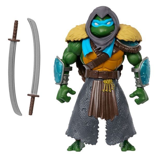 Коллекционная фигурка Mattel MOTU x TMNT: Turtles of Grayskull Action Figure Stealth Armor Leonardo 14 cm AF0324 фото