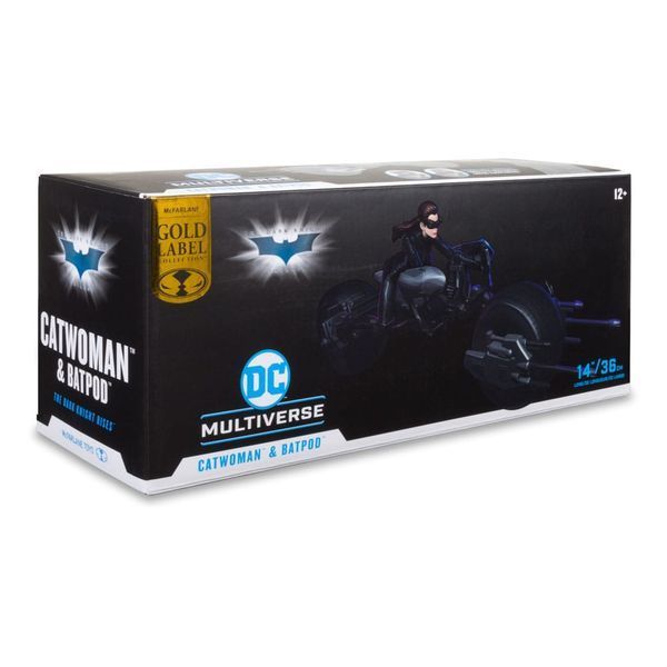 Колекційна фігурка McFarlane Toys DC Multiverse Vehicle Batpod with Catwoman (The Dark Knight Rises) AF7345 фото