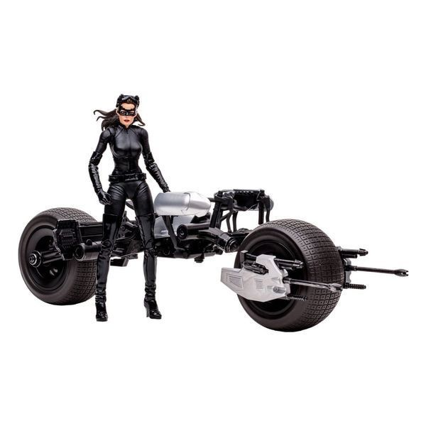 Колекційна фігурка McFarlane Toys DC Multiverse Vehicle Batpod with Catwoman (The Dark Knight Rises) AF7345 фото