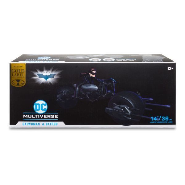 Колекційна фігурка McFarlane Toys DC Multiverse Vehicle Batpod with Catwoman (The Dark Knight Rises) AF7345 фото