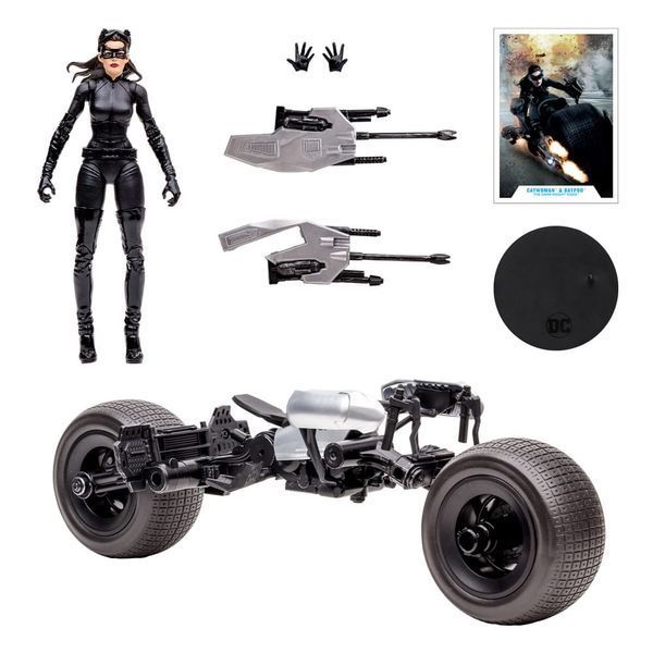 Колекційна фігурка McFarlane Toys DC Multiverse Vehicle Batpod with Catwoman (The Dark Knight Rises) AF7345 фото