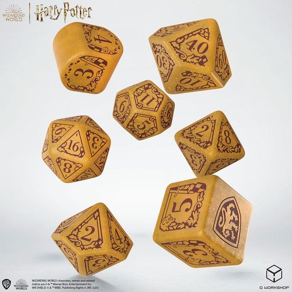 Набір кубиків Harry Potter. Gryffindor Modern Dice Set - Gold (7) dice002 фото