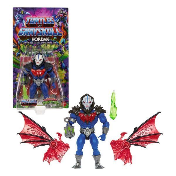 Коллекционная фигурка Mattel MOTU x TMNT: Turtles of Grayskull Action Figure Hordak 14 cm AF0379 фото