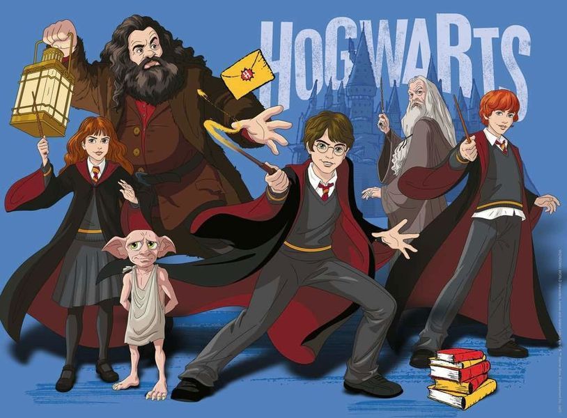 Пазл Ravensburger Harry Potter Children's Jigsaw Puzzle XXL Hogwarts Cartoon (300 pieces) puzz24 фото