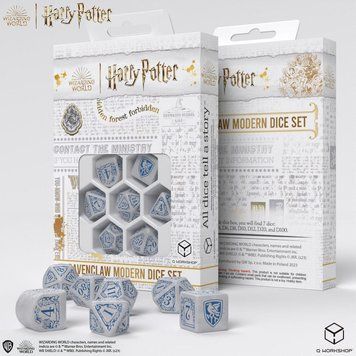Набір кубиків Harry Potter. Ravenclaw Modern Dice Set - White (7) dice004 фото