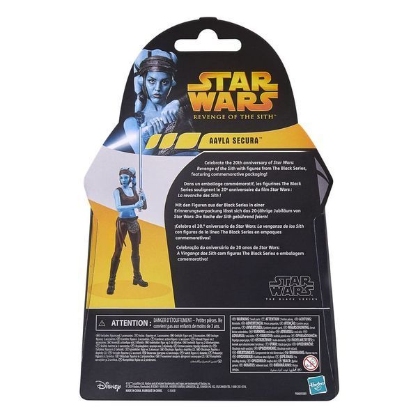 Коллекционная фигурка Hasbro Star Wars Episode III Black Series Action Figure 20th Anniversary Aayla Secura 15 cm AF3019 фото