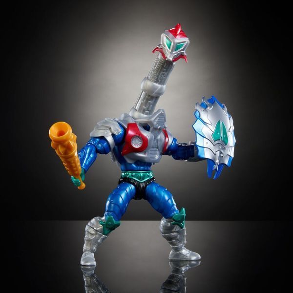 Колекційна фігурка Mattel MOTU x TMNT: Turtles of Grayskull Action Figure Mekaneck 14 cm AF4483 фото