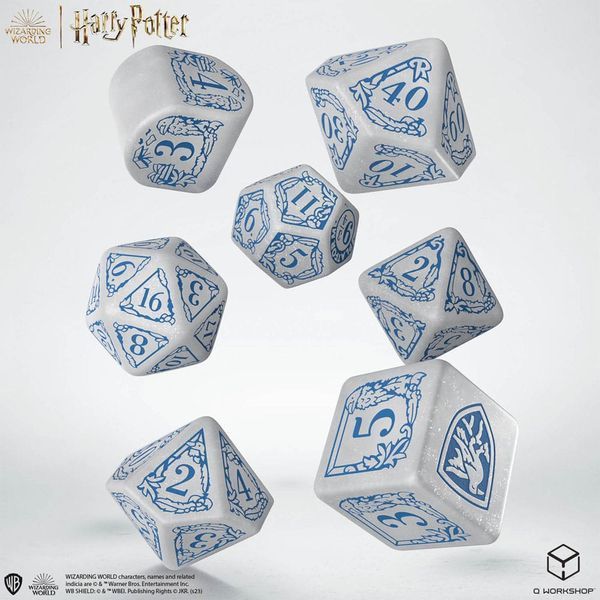 Набір кубиків Harry Potter. Ravenclaw Modern Dice Set - White (7) dice004 фото