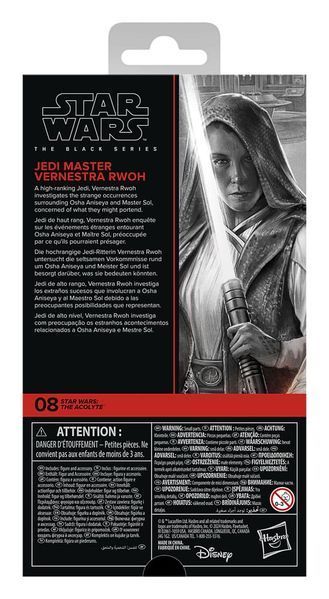 Коллекционная фигурка Hasbro Star Wars: Acolyte Black Series Action Figure Jedi Master Vernestra Rwoh 15 cm AF2019 фото