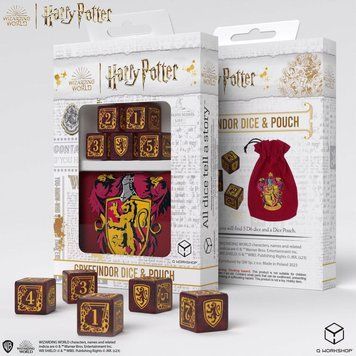 Набір кубиків з мішечком Harry Potter. Gryffindor Dice & Pouch (5) dice005 фото