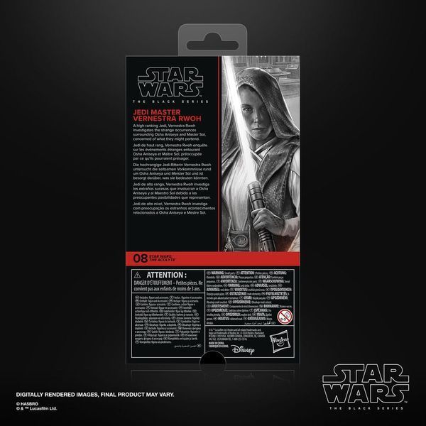 Коллекционная фигурка Hasbro Star Wars: Acolyte Black Series Action Figure Jedi Master Vernestra Rwoh 15 cm AF2019 фото