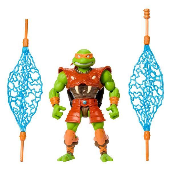 Коллекционная фигурка Mattel MOTU x TMNT: Turtles of Grayskull Action Figure Michelangelo 14 cm AF4322 фото