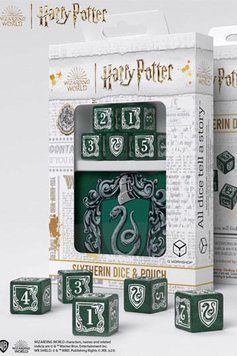 Набір кубиків з мішечком Harry Potter. Slytherin Dice & Pouch (5) dice006 фото