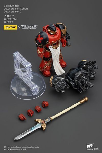 Коллекционная фигурка Joy Toy Warhammer Horus Heresy Action Figure 1/18 Blood Angels Dawnbreaker Cohort Dawnbreaker 2 13 cm AF0485 фото