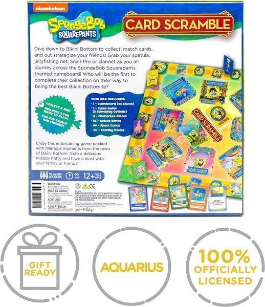 Настільна гра SpongeBob Board Game Card Scramble *English Version* 001240 фото