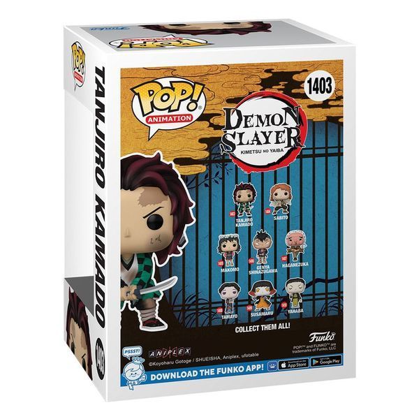 Коллекционная фигурка Funko Demon Slayer: Kimetsu no Yaiba POP! Animation Figure Tanjiro (Training) 9 cm mf156 фото