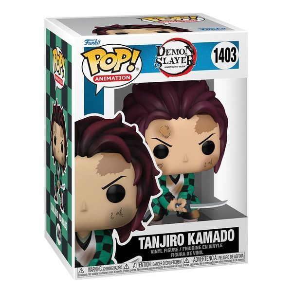 Коллекционная фигурка Funko Demon Slayer: Kimetsu no Yaiba POP! Animation Figure Tanjiro (Training) 9 cm mf156 фото