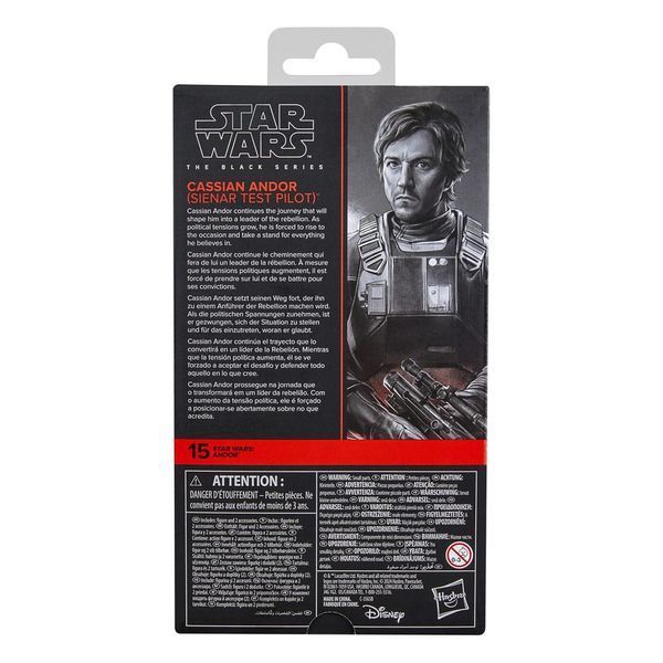 Коллекционная фигурка Hasbro Star Wars: Андор Black Series Action Figure Cassian Andor (Sienar Test Pilot) 15 cm AF8096 фото