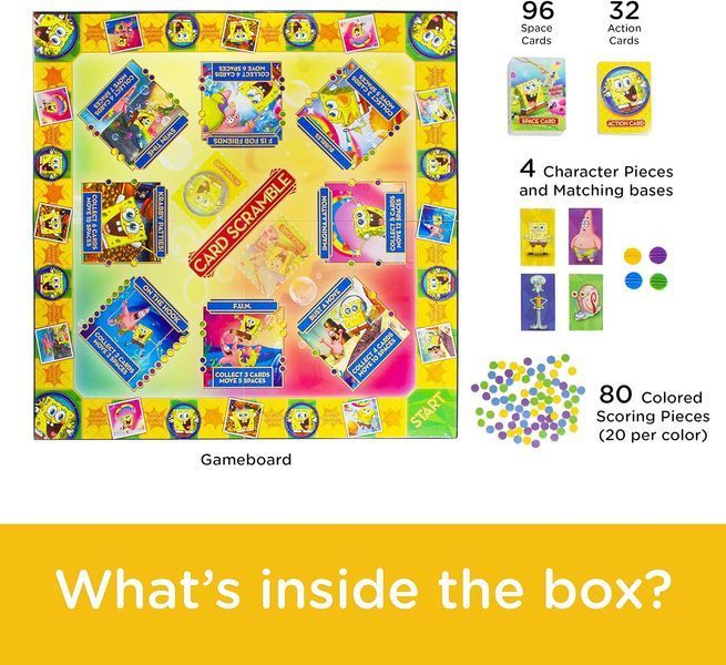 Настільна гра SpongeBob Board Game Card Scramble *English Version* 001240 фото