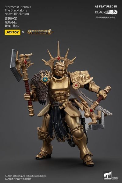 Коллекционная фигурка Joy Toy Warhammer Age of Sigmar Actionfigur Stormcast Eternals Blacktalons Neave Blacktalon 13 cm AF0898 фото