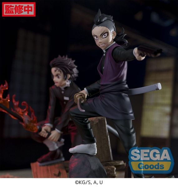 Коллекционная фигурка Sega Demon Slayer: Kimetsu no Yaiba Xross Link Anime PVC Statue Genya Shinazugawa -Swordsmith Village Arc- 15 cm AF207 фото