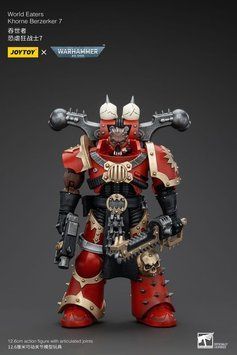 Коллекционная фигурка Joy Toy Warhammer 40k Action Figure 1/18 World Eaters Khorne Berzerker 7 13 cm AF0638 фото
