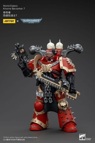 Колекційна фігурка Joy Toy Warhammer 40k Action Figure 1/18 World Eaters Khorne Berzerker 7 13 cm AF0638 фото