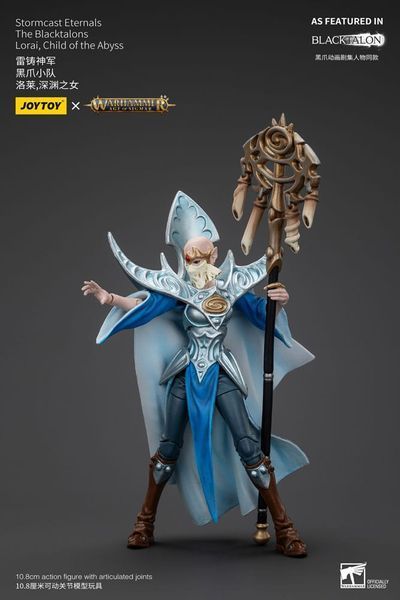 Коллекционная фигурка Joy Toy Warhammer Age of Sigmar Actionfigur Stormcast Eternals Blacktalons Lorai Child of Abyss 11 cm AF0935 фото