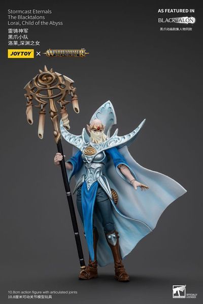 Коллекционная фигурка Joy Toy Warhammer Age of Sigmar Actionfigur Stormcast Eternals Blacktalons Lorai Child of Abyss 11 cm AF0935 фото