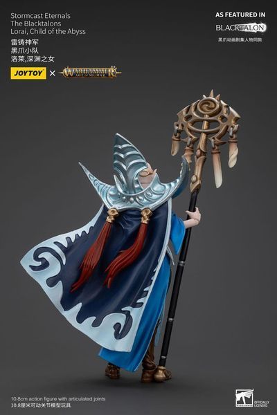 Коллекционная фигурка Joy Toy Warhammer Age of Sigmar Actionfigur Stormcast Eternals Blacktalons Lorai Child of Abyss 11 cm AF0935 фото