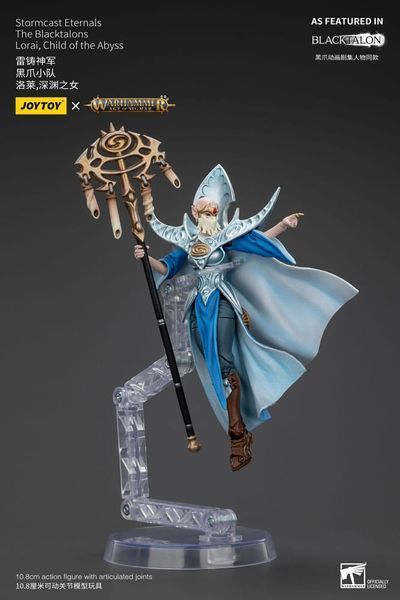Коллекционная фигурка Joy Toy Warhammer Age of Sigmar Actionfigur Stormcast Eternals Blacktalons Lorai Child of Abyss 11 cm AF0935 фото