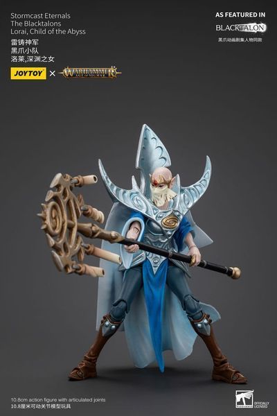 Коллекционная фигурка Joy Toy Warhammer Age of Sigmar Actionfigur Stormcast Eternals Blacktalons Lorai Child of Abyss 11 cm AF0935 фото