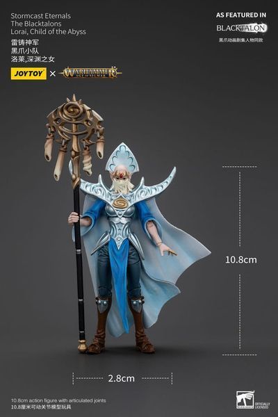 Коллекционная фигурка Joy Toy Warhammer Age of Sigmar Actionfigur Stormcast Eternals Blacktalons Lorai Child of Abyss 11 cm AF0935 фото