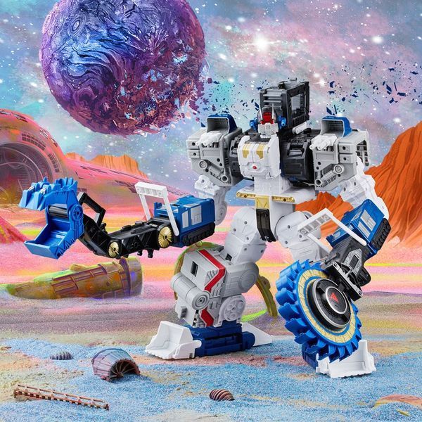Большой Трансформер Transformers Generations Legacy Titan Class Action Figure Cybertron Universe Metroplex 56 cm Hasbro AF119 фото