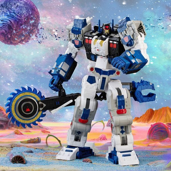 Большой Трансформер Transformers Generations Legacy Titan Class Action Figure Cybertron Universe Metroplex 56 cm Hasbro AF119 фото