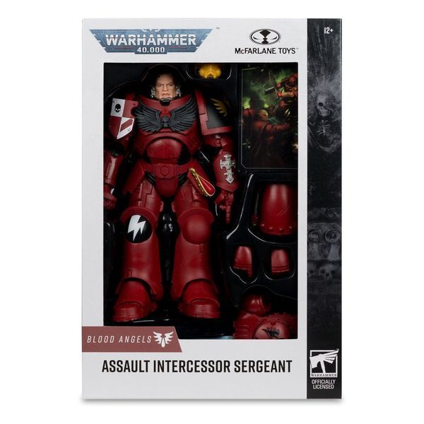 Коллекционная фигурка McFarlane Warhammer 40,000 Action Figure Assault Intercessor Sergeant (Blood Angel) 18 cm AF9481 фото