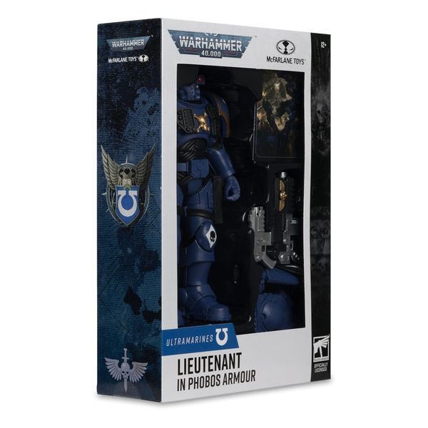 Коллекционная фигурка McFarlane Warhammer 40,000 Action Figure Lieutenant in Phobos Armor (Ultramarines) 18 cm AF9061 фото