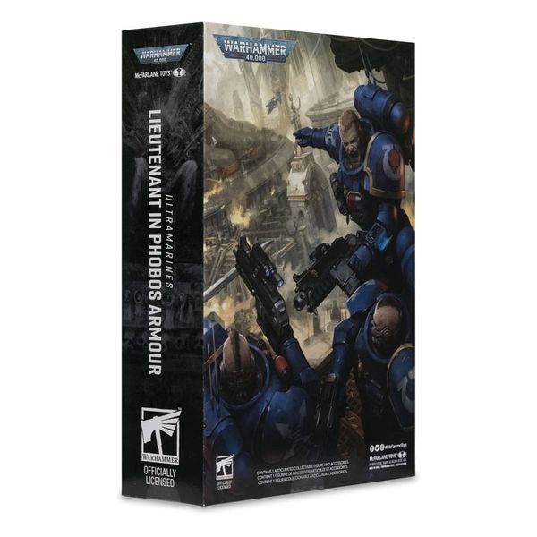 Коллекционная фигурка McFarlane Warhammer 40,000 Action Figure Lieutenant in Phobos Armor (Ultramarines) 18 cm AF9061 фото