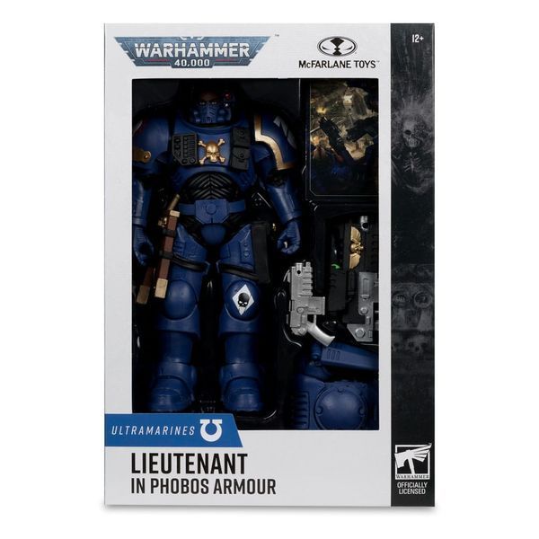 Коллекционная фигурка McFarlane Warhammer 40,000 Action Figure Lieutenant in Phobos Armor (Ultramarines) 18 cm AF9061 фото
